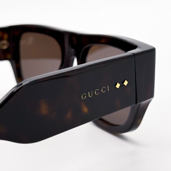 NEW GUCCI GG1262S 002 SUNGLASSES UNISEX HAVANA EYEWEAR - Picture 7 of 10
